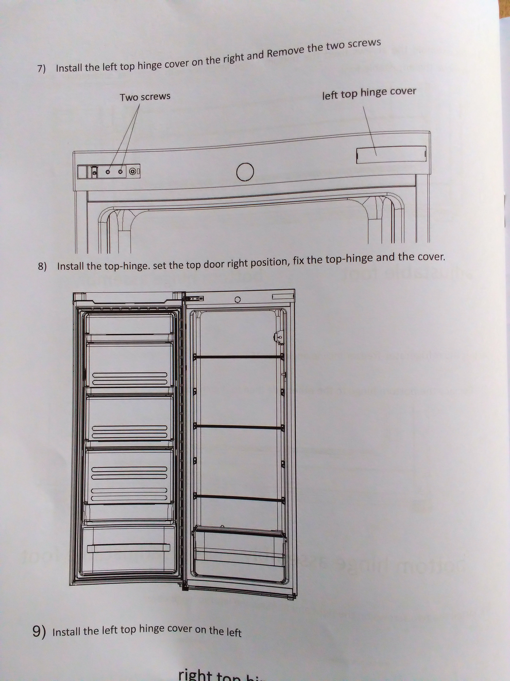 Brand new fridge, door top seal not sealing Page 1 Homes, Gardens