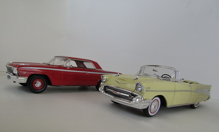 1957 Chevrolet Bel Air décapotable, Revell, terminé et Paul anka  083-vi