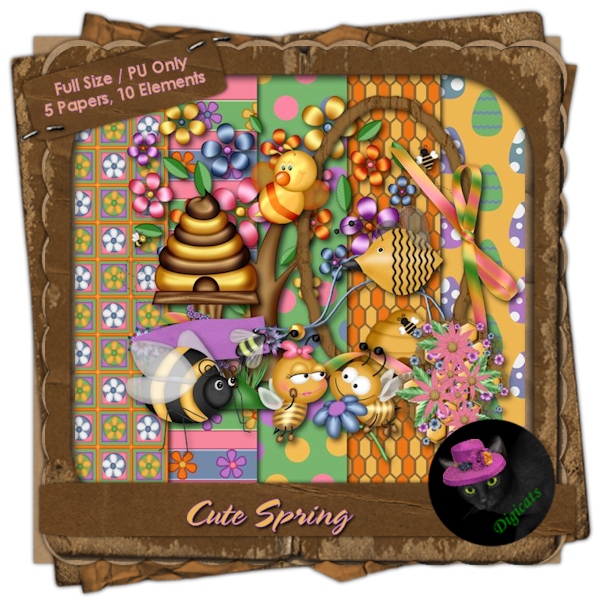 Cute Spring Mini Kit 1 - Buzzy Bees