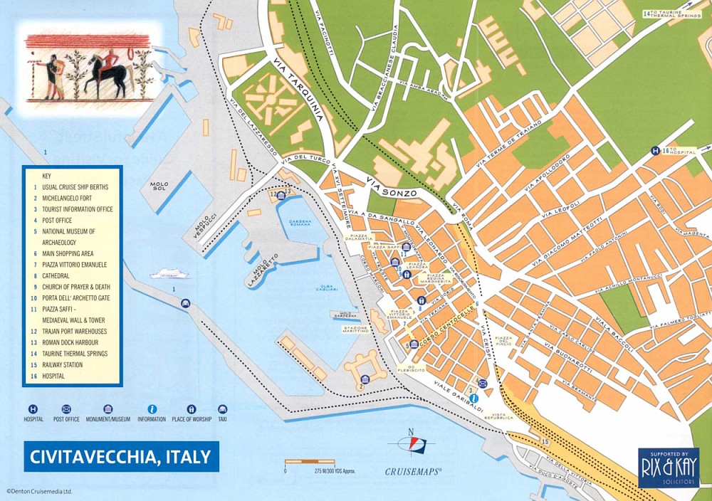 port civitavecchia cruise terminal map