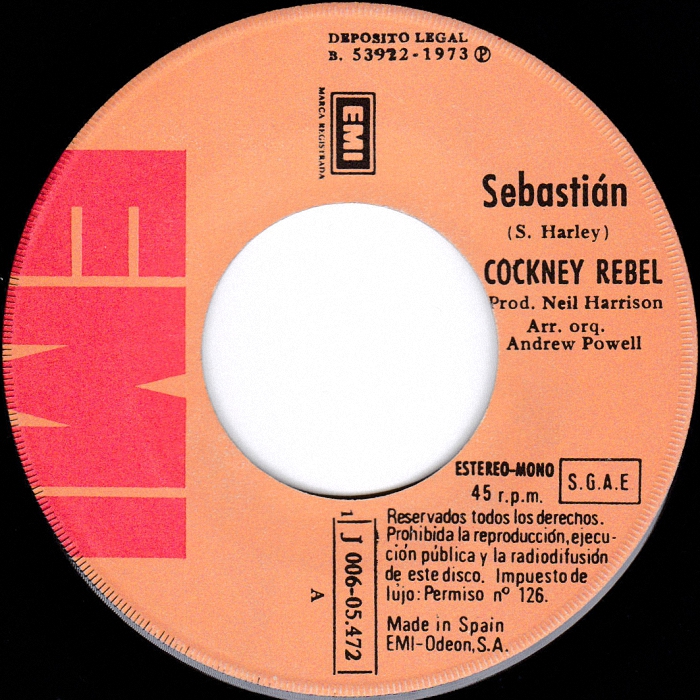 Cockney Rebel Sebastian Spain side 1