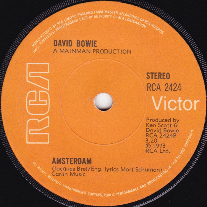 David Bowie Sorrow UK side 2