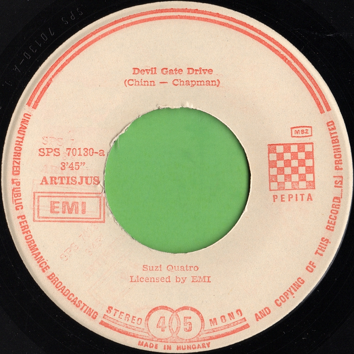Suzi Quatro Devil Gate Drive Hungary side 1
