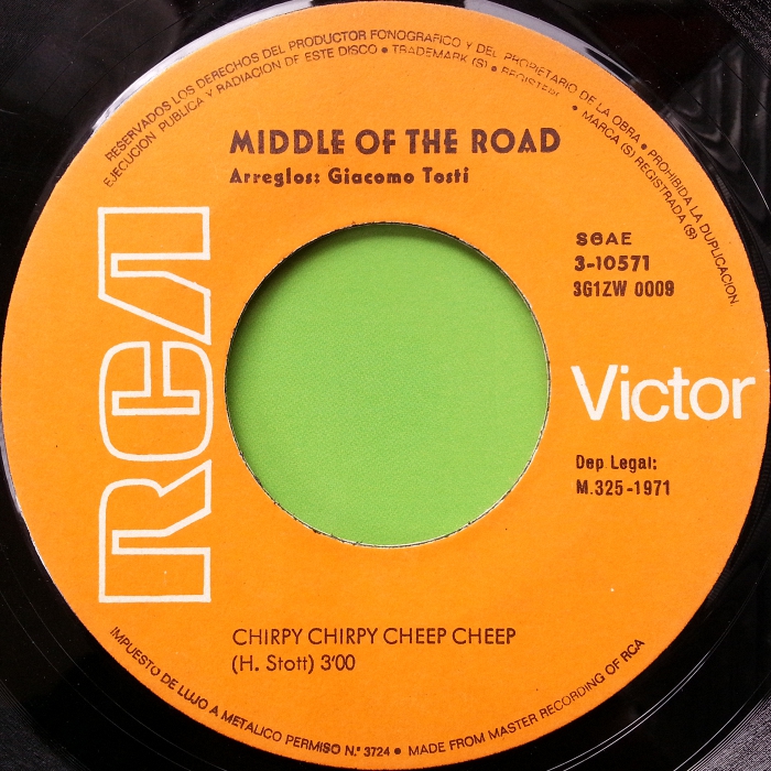 Middle of the Road Chirpy Chirpy Cheep Cheep Spain side 1