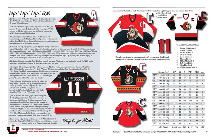 ottawa senators jersey history