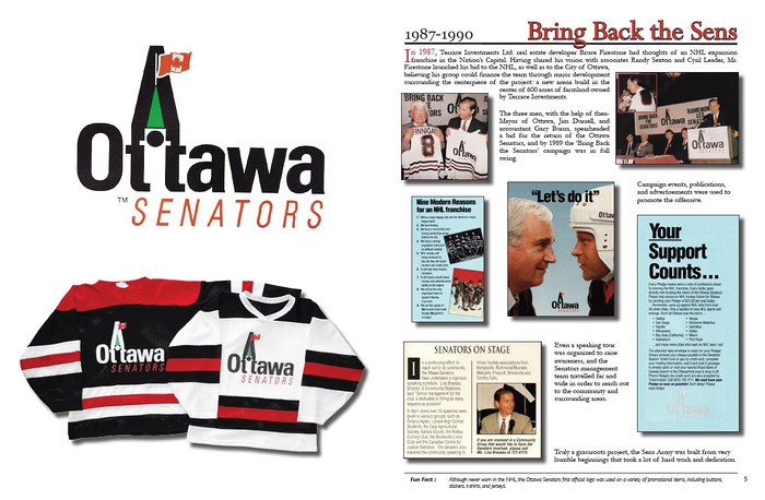 ottawa senators jersey history