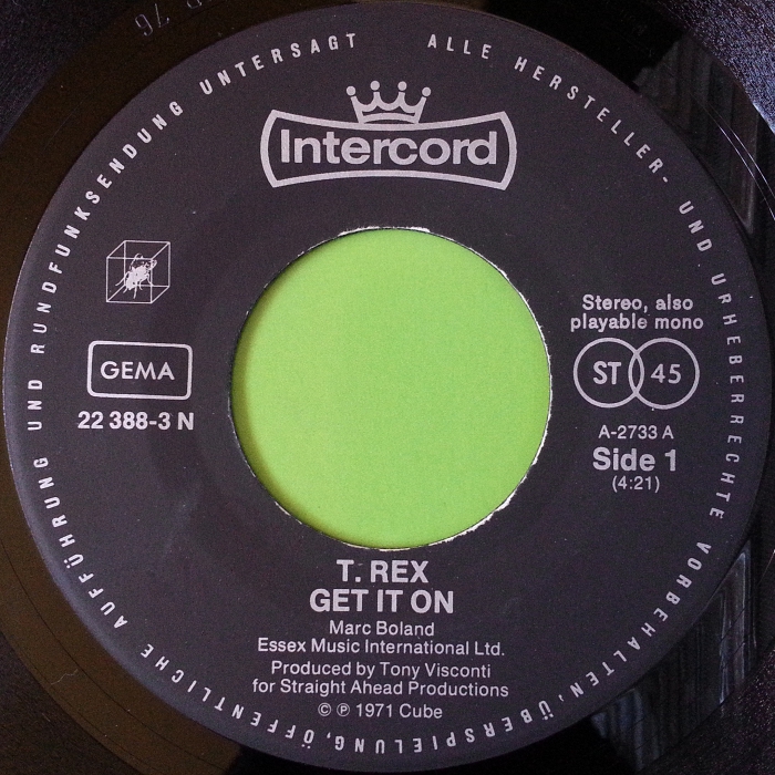 Get It On Germany Intercord side 1