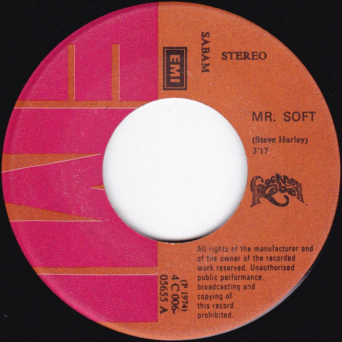 Cockney Rebel Mr. Soft Belgium side 1