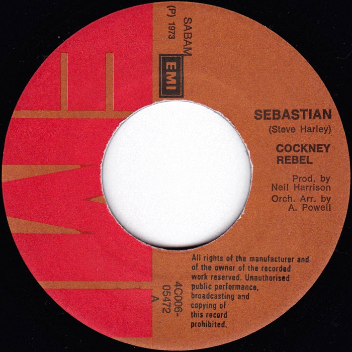 Cockney Rebel Sebastian Belgium side 1