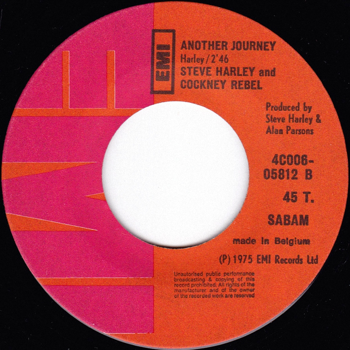 Cockney Rebel Make Me Smile Belgium side 2