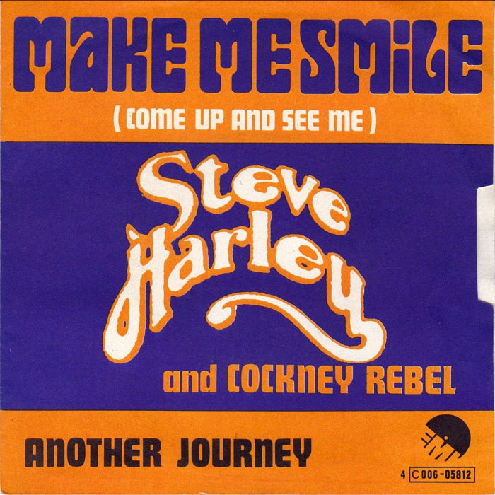 Cockney Rebel Make Me Smile Belgium back with cutout