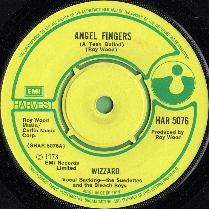 Wizzard Angel Fingers Gramophone UK side 1