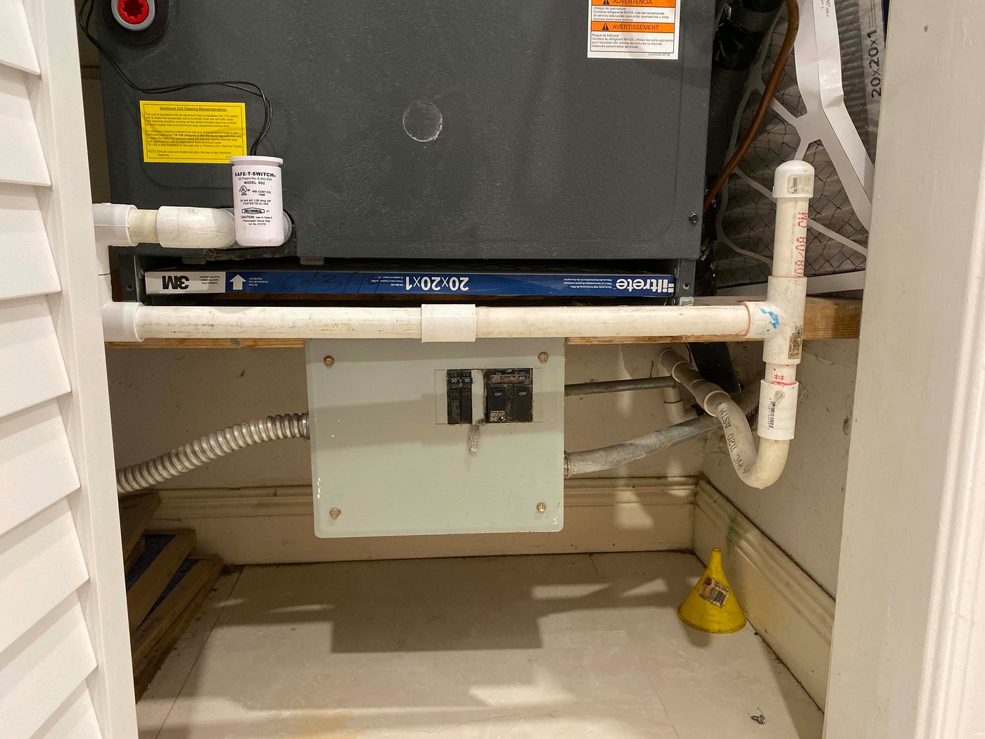 Suboptimal condensate drain line routing keeps getting clogged. DIY