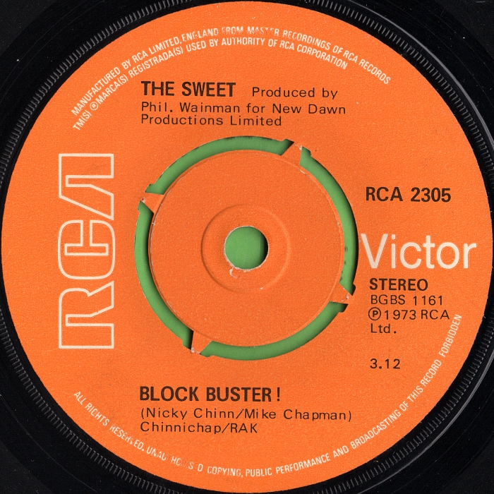 The Sweet Blockbuster UK side 1