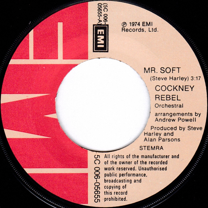 Cockney Rebel Mr. Soft Holland side 1