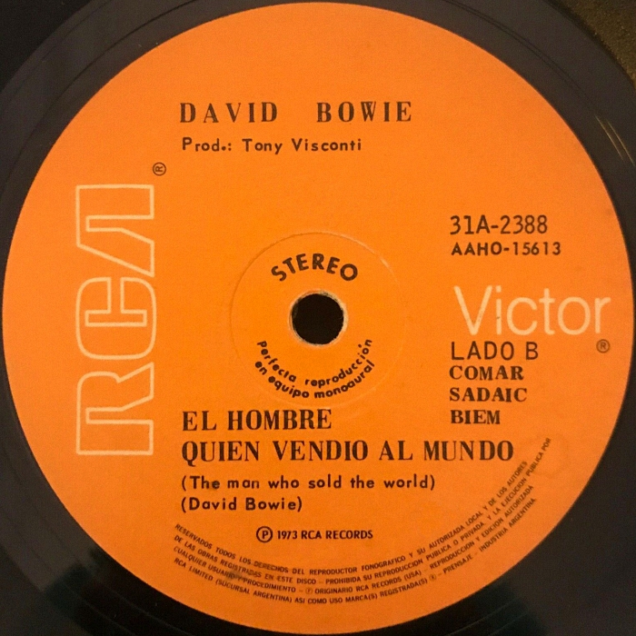 David Bowie Sorrow Argentina side 2