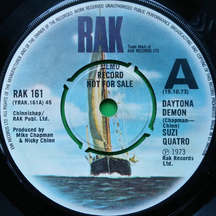 Suzi Quatro Daytona Demon UK promo side 1