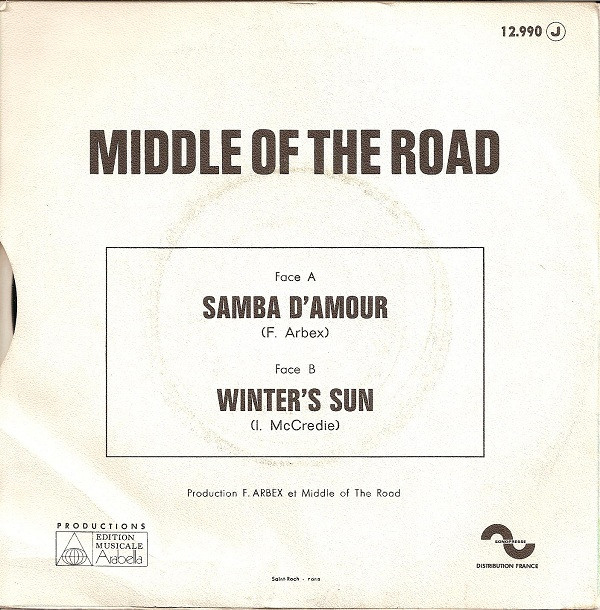 Middle of the Road Samba D'Amour France back