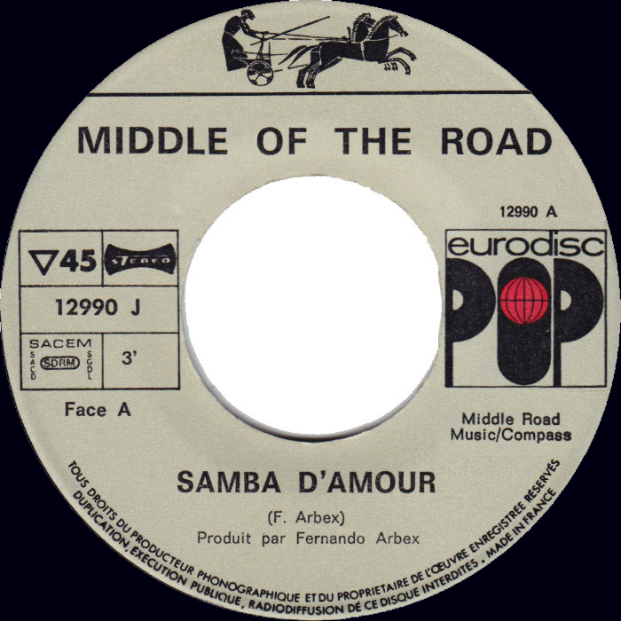 Middle of the Road Samba D'Amour France side 1