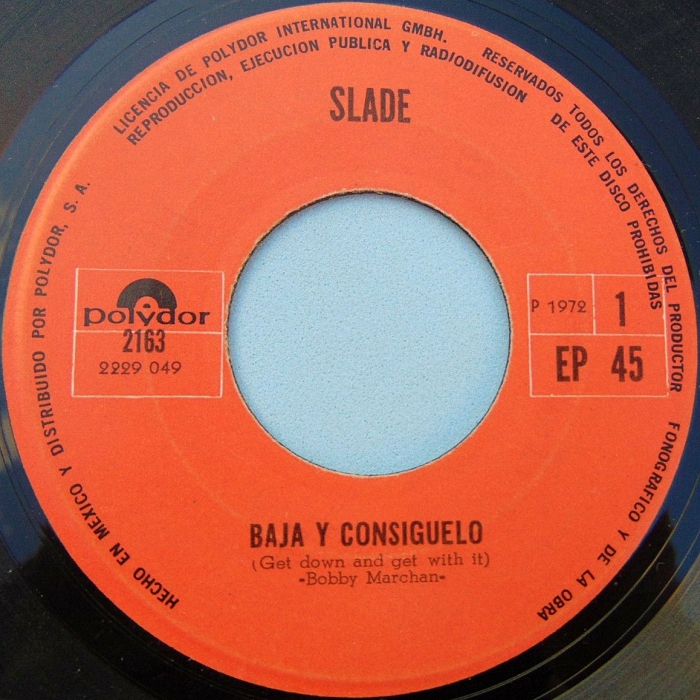 Slade Get Down And Get With It Mexico side 1
