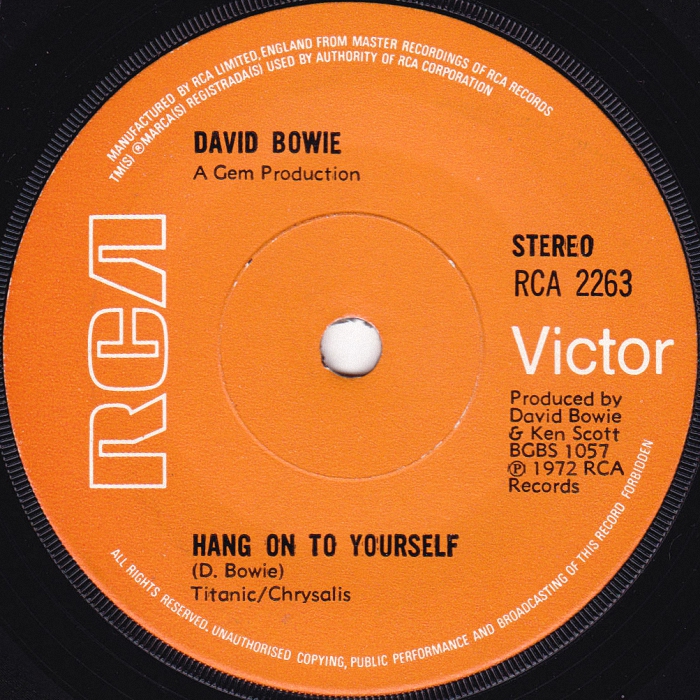 David Bowie John I'm Only Dancing UK side 2