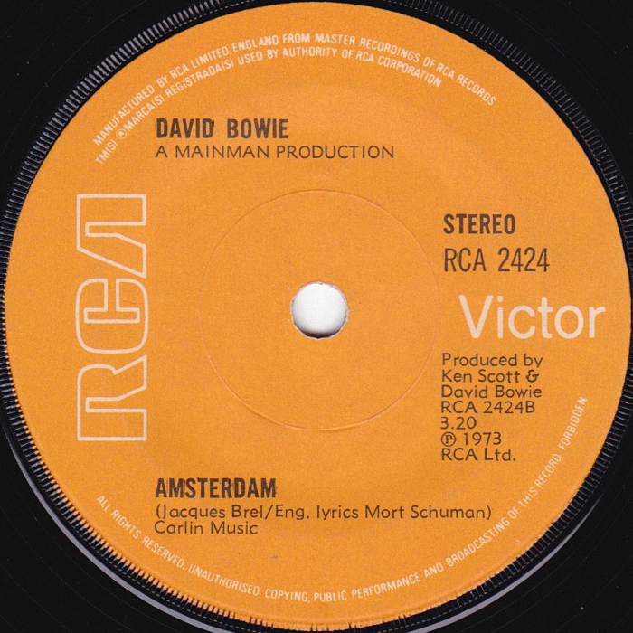 David Bowie Sorrow UK side 2