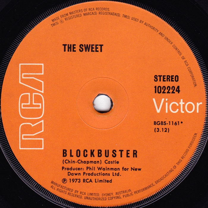 The Sweet Blockbuster Australia side 1 #2