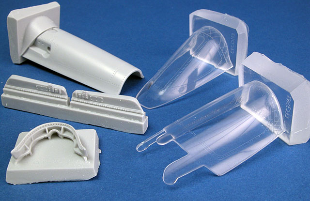 Cast Model Aircraft Canopies W Clear Resin Casting