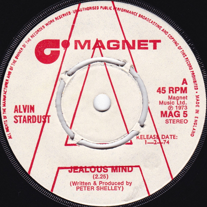 Alvin Stardust Jealous Mind UK side 1