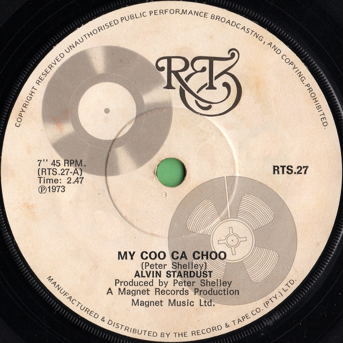 Alvin Stardust My Coo Ca Choo South Africa side 1