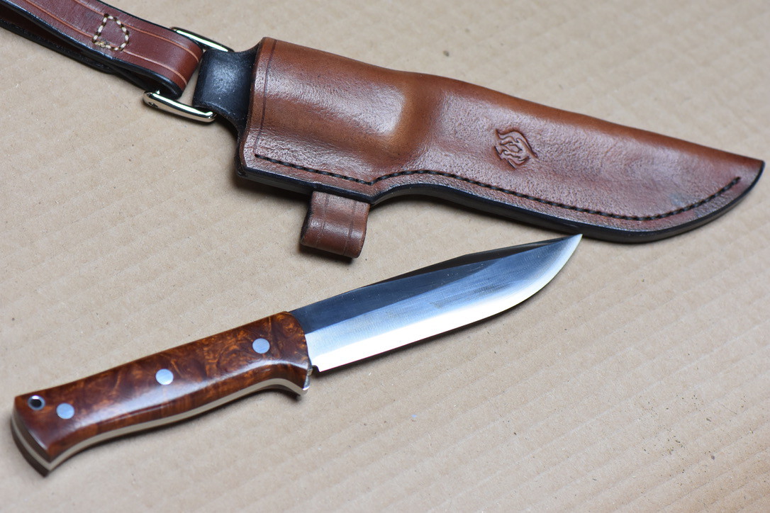 Fallkniven S1 Forest Knife w/ Leather Sheath