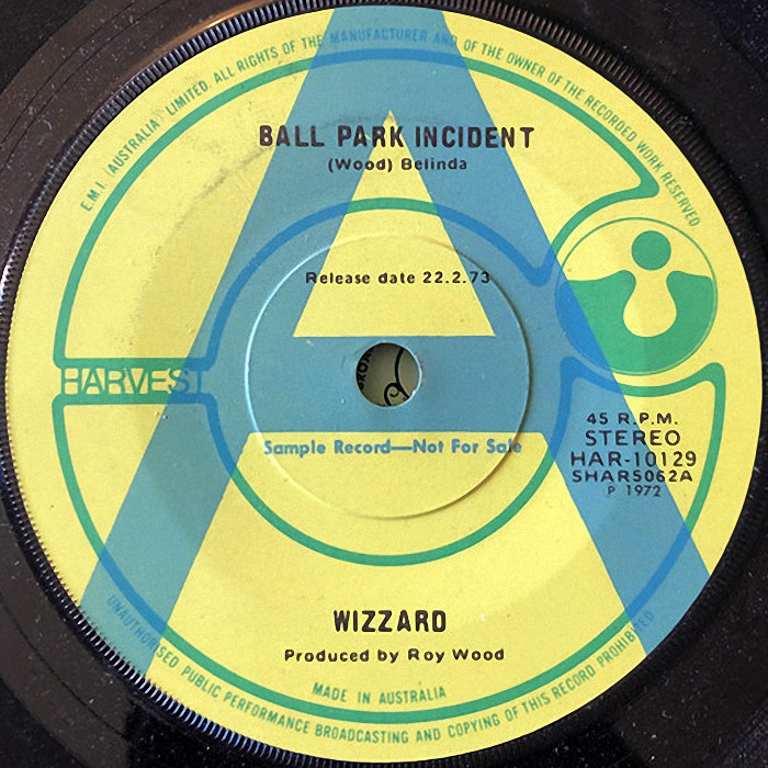 Wizzard Ball Park Incident Australia promo side 1