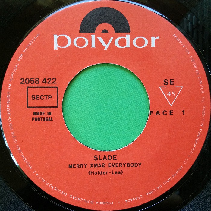 Slade Merry Xmas Everybody Polydor Portugal side 1