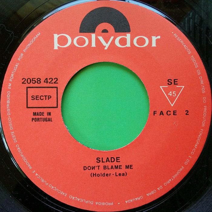 Slade Merry Xmas Everybody Polydor Portugal side 2