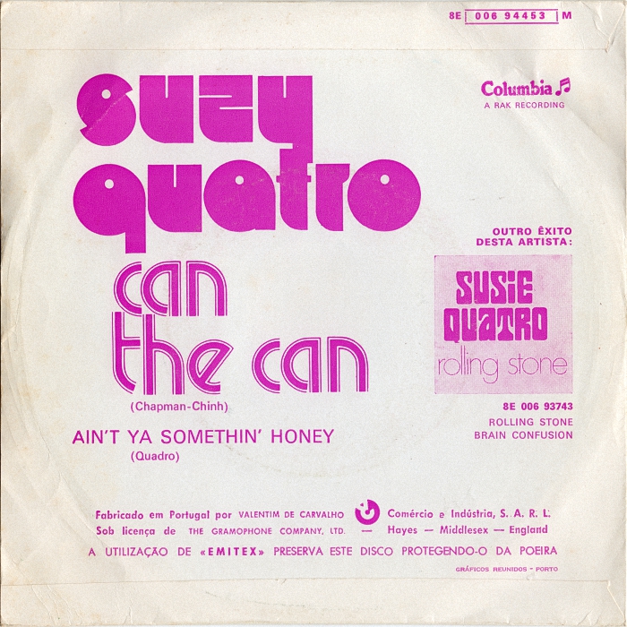 Suzi Quatro Can The Can Portugal back