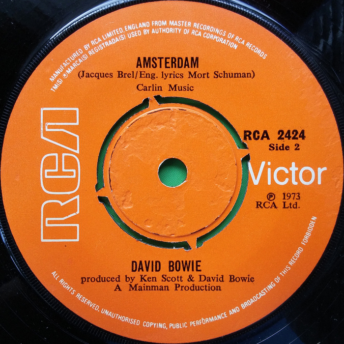 David Bowie Sorrow Ireland side 2