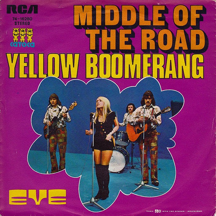 Middle of the Road Yellow Boomerang Holland back