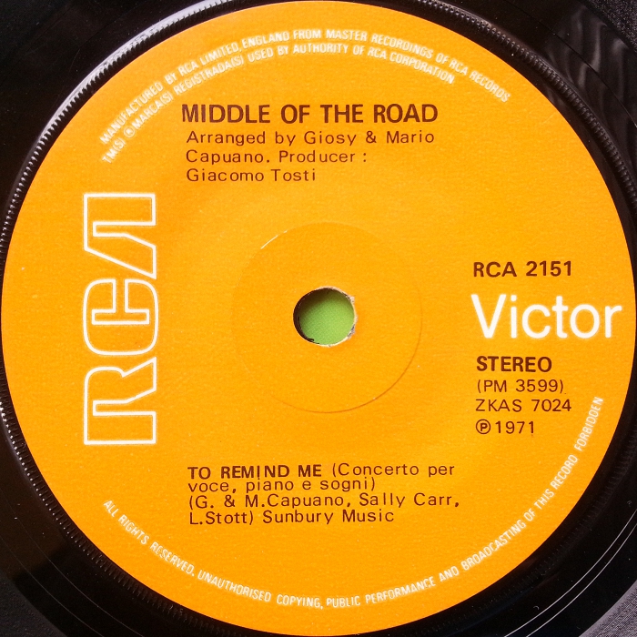Middle of the Road Soley Soley UK side 2