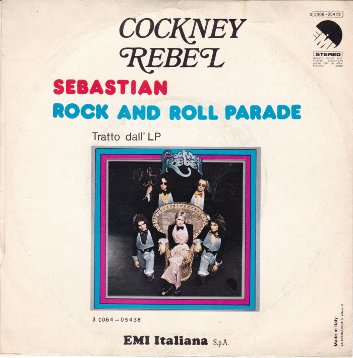 Cockney Rebel Sebastian Italy back