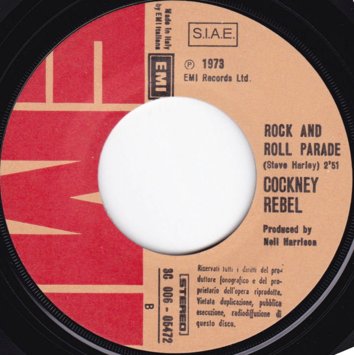 Cockney Rebel Sebastian Italy side 2