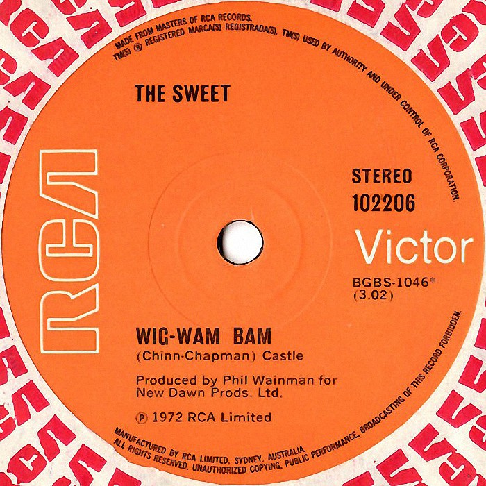 The Sweet Wig-Wam Bam Australia side 1 #3