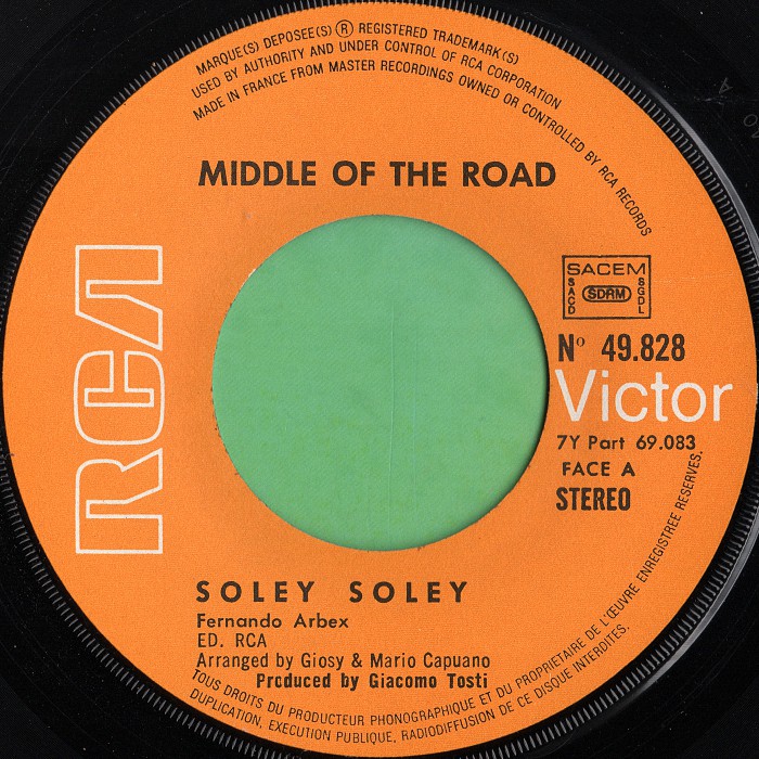 Middle of the Road Soley Soley France side 1