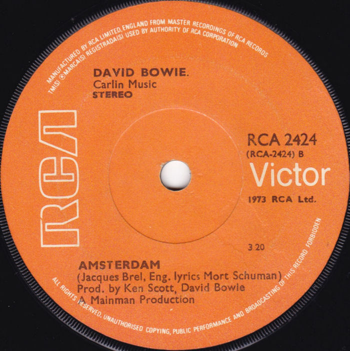David Bowie Sorrow Ireland side 2