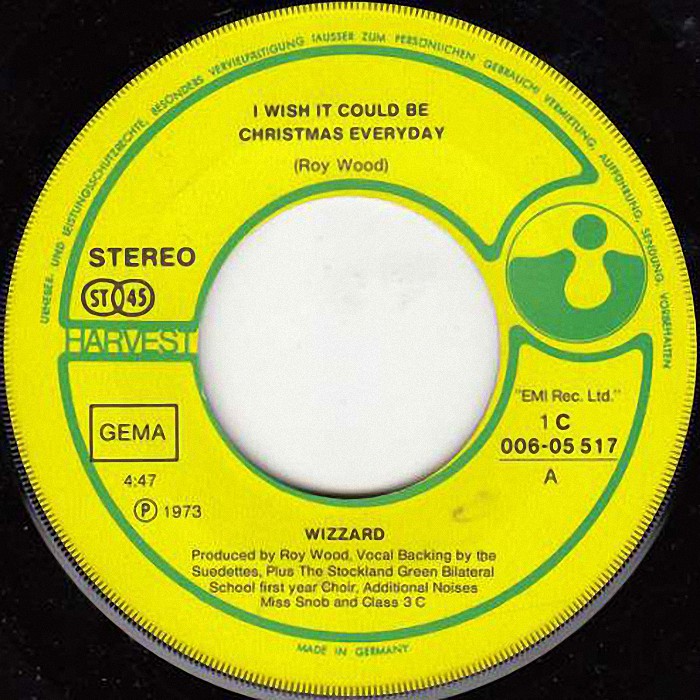 I Wish It Could Be Christmas Everyday Germany side 1