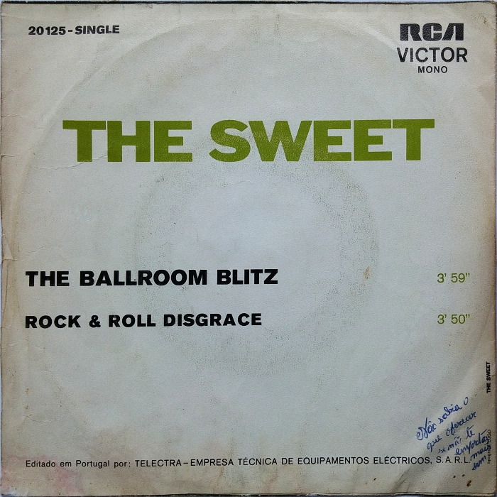 The Sweet The Ballroom Blitz Portugal back