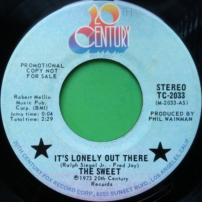 The Sweet It's Lonely Out There USA promo side 1