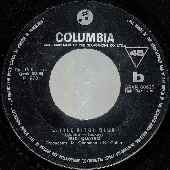 Suzi Quatro 48 Crash Yugoslavia side 2