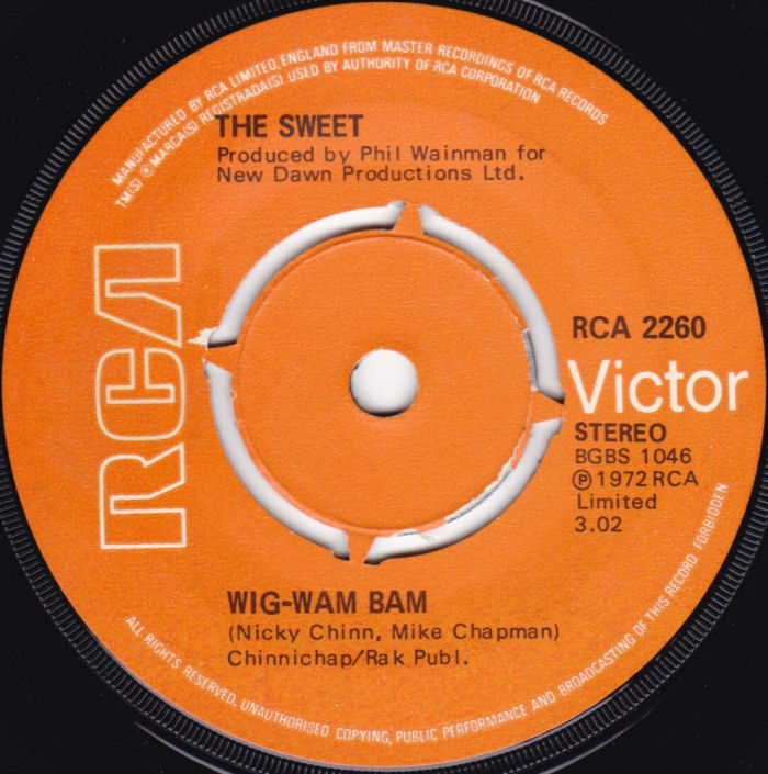 The Sweet Wig-Wam Bam UK side 1