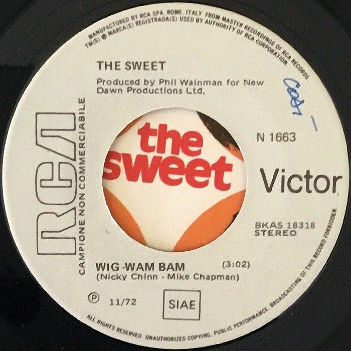 The Sweet Wig-Wam Bam Italy promo side 1