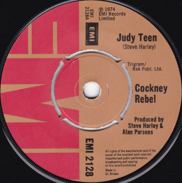Cockney Rebel Judy Teen UK side 1